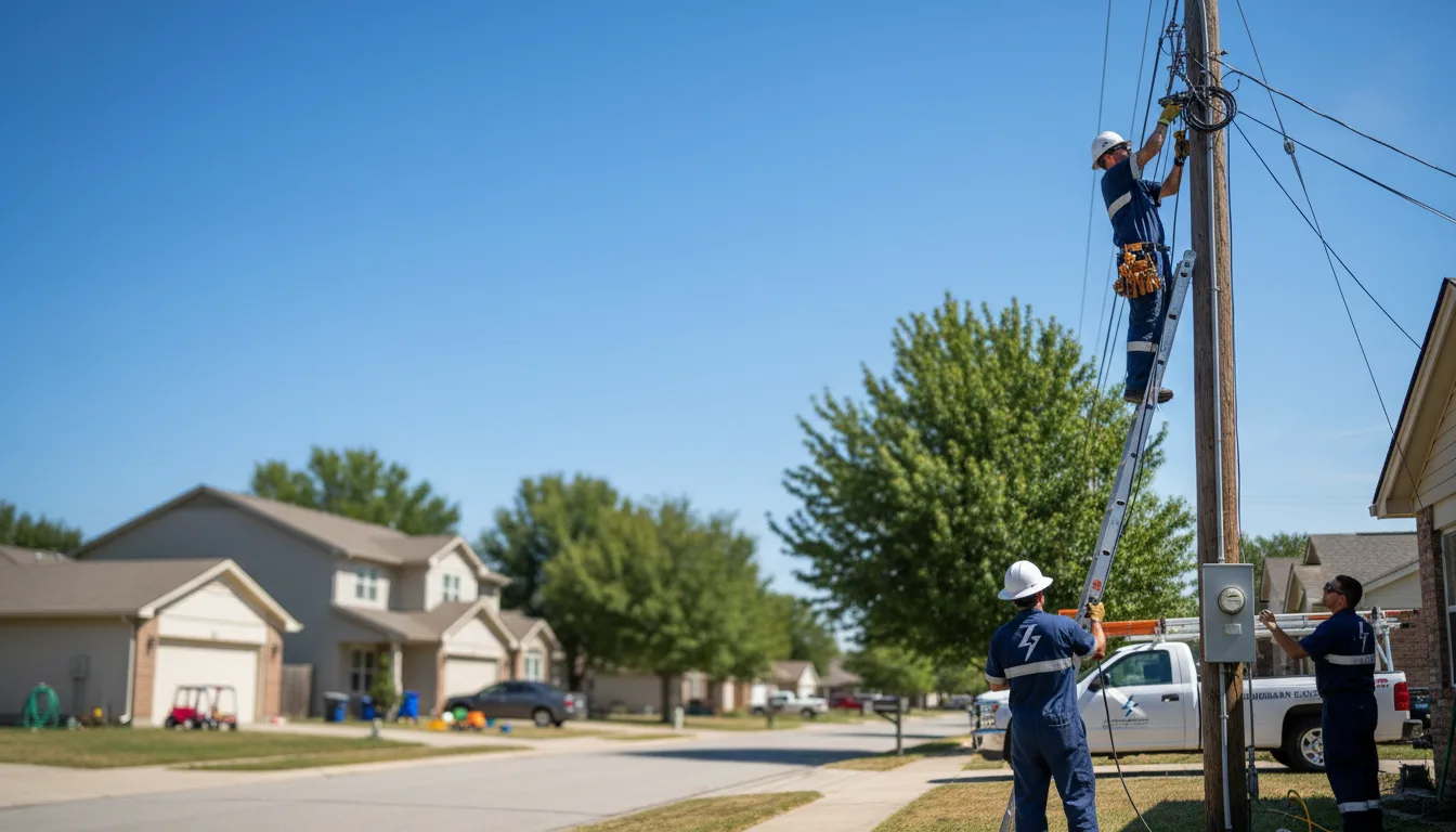 Residential electrician providing installation services in Mexico, MO